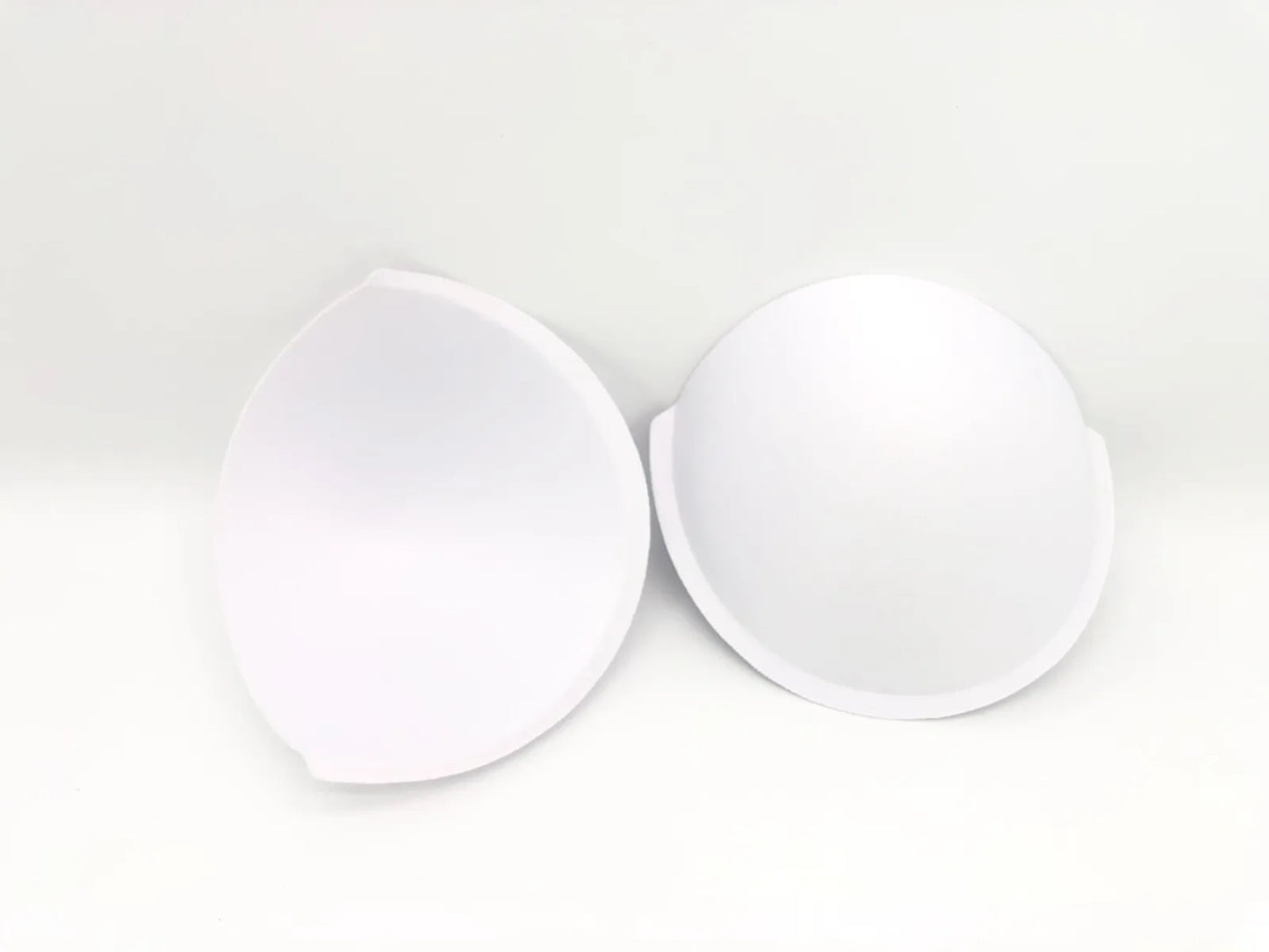 Non Push Up Sew In Bra Cup insert, in colours White and Beige