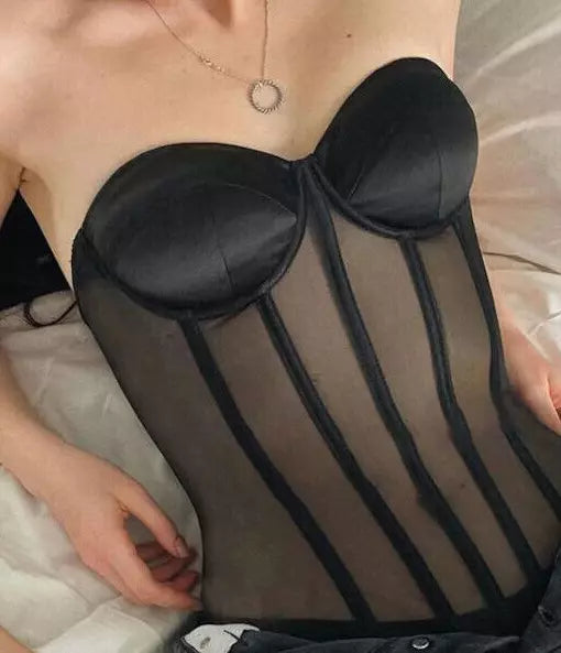 Transparent corset, wedding corset, firming corset